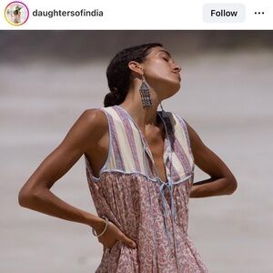 Daughters of India Ahana Bluebell Dress